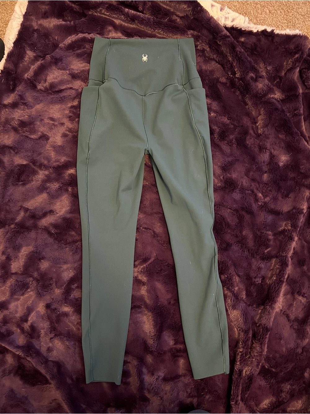 Spyder Forest Green High-Rise Performance Leggings